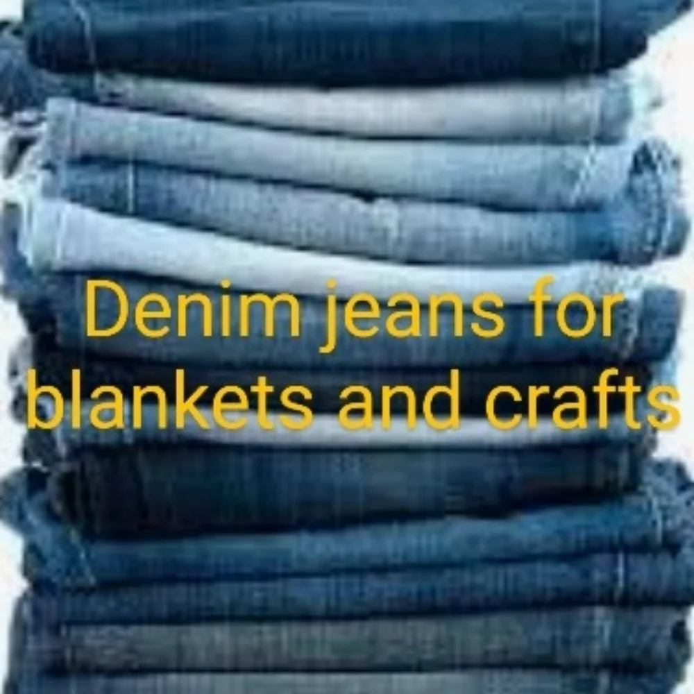 Destroyed denim Shirts jeans for blankets and crafts or to fix and wear again